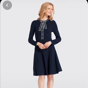 Draper James sailor bow sweater dress size M